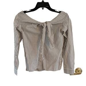 EUC H&M Tie Front Top, 2